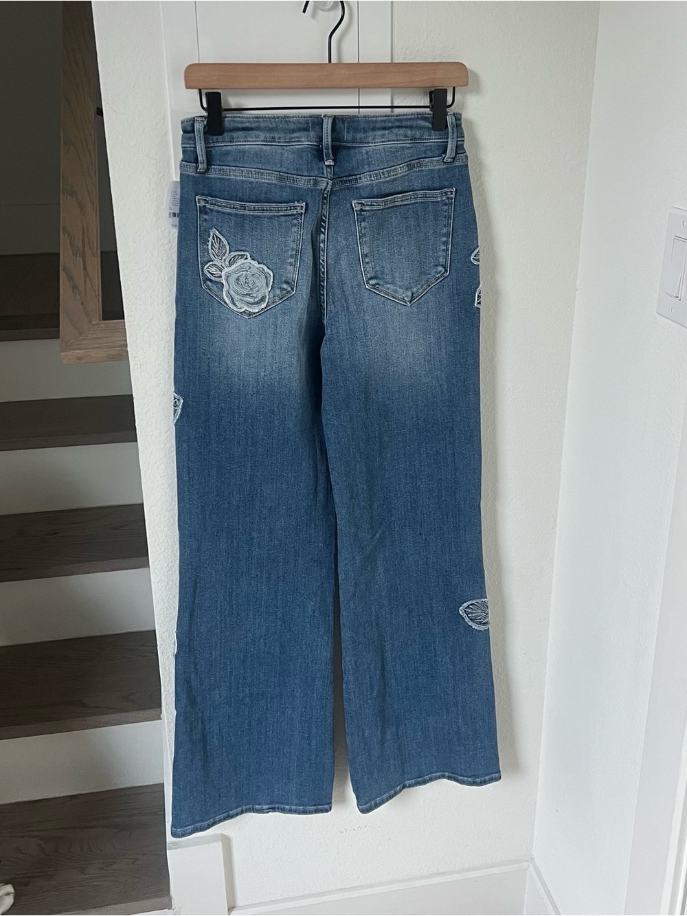 Driftwood Free People Charlee Rose Patchwork Jeans NWT - Picture 5 of 8
